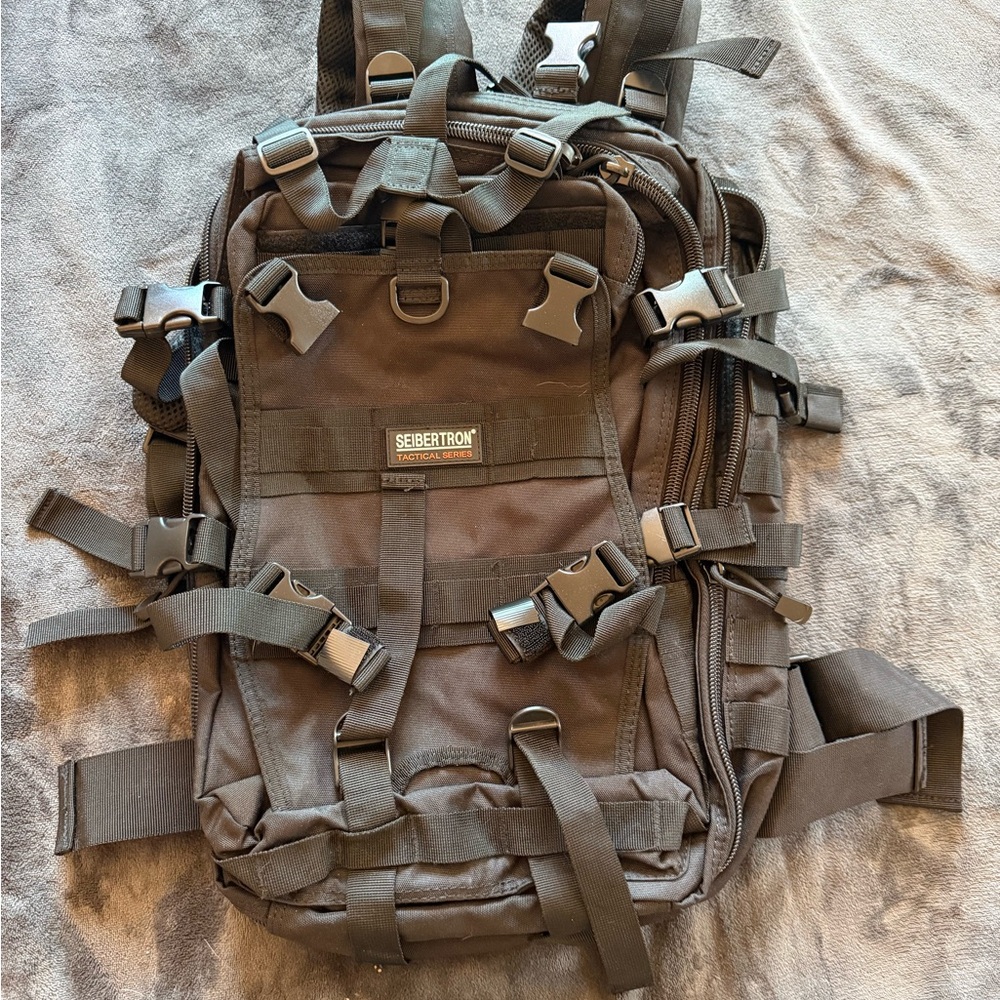 Tactical Seibertron Black Backpack